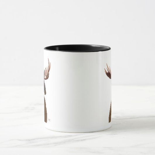 Moose in Suit Portret Mok (Midden)