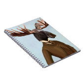 Moose in Suit Portret Notitieboek (Rechterzijde)