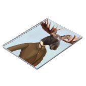 Moose in Suit Portret Notitieboek (Linkerzijde)