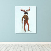 Moose in Suite Volledig Canvas Afdruk (Insitu (Houten vloer))