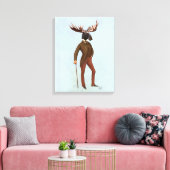 Moose in Suite Volledig Canvas Afdruk (Insitu (Woonkamer))