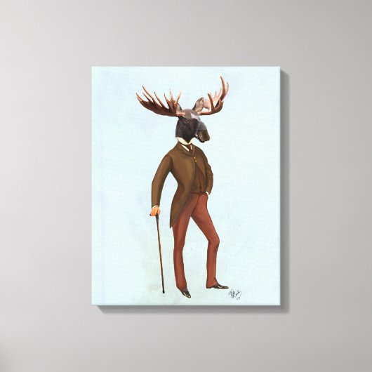 Moose in Suite Volledig Canvas Afdruk (Voorkant)