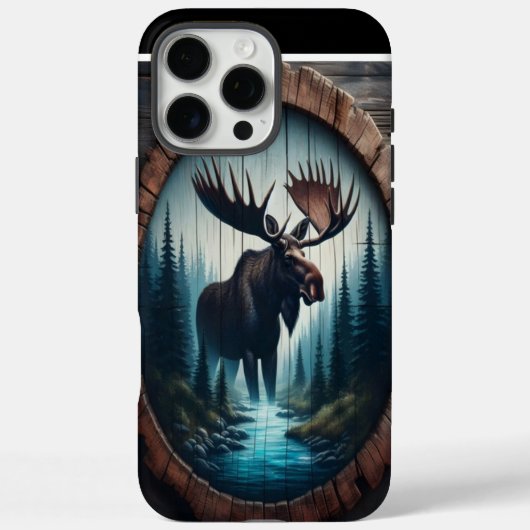 Moose in the Mist Case-Mate iPhone Case (Achterkant)