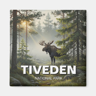 Moose in Tiveden National Park Zweden Reizen Magneet