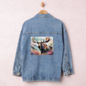 Moose in Wildflower waterverf Denim Jacket (Hangar)