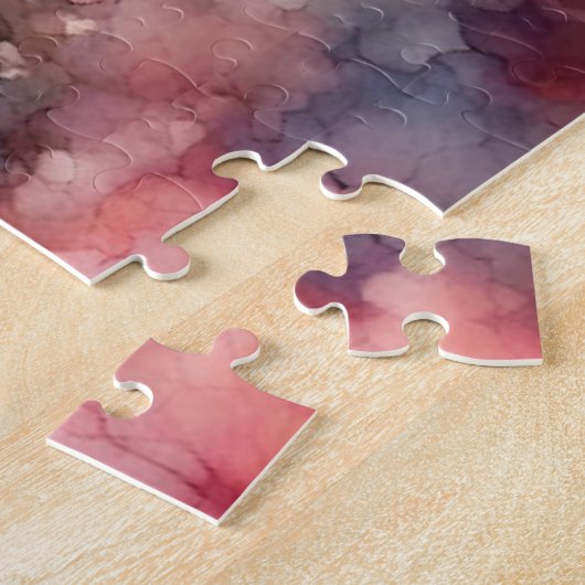 Moose in Wildflower waterverf Legpuzzel (Zijkant)