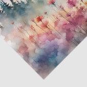 Moose in Wildflower waterverf Tissuepapier (Detail)