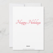 Moose in Winter Snow-kerstfeest Feestdagenkaart (Achterkant)