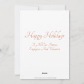 Moose In Winter Snow Wildlife Rescue Christmas Feestdagenkaart (Achterkant)