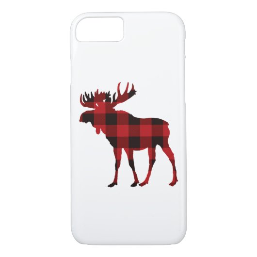 Moose iPhone Case Buffalo met kerstmis (Achterkant)