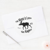 Moose is los ronde sticker (Envelop)