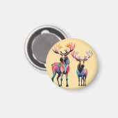 Moose is Waiting to Join a Herd Magneet (Voorkant / Achterkant)