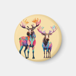 Moose is Waiting to Join a Herd Magneet