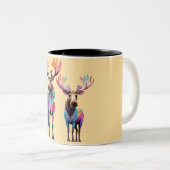 Moose is Waiting to Join a Herd Tweekleurige Koffiemok (Voorkant rechts)