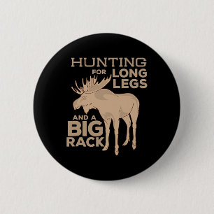 Moose Jacht Grote Rack Bull Hunter Jacht Seizoen T Ronde Button 5,7 Cm