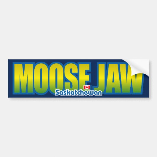 Moose Jaw Bumper Bumpersticker (Voorkant)