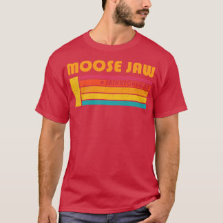 Moose Jaw Saskatchewan Canada Vintage Distress S T-shirt