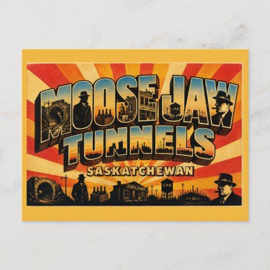Moose Jaw Tunnels Saskatchewan Ondergronds Briefkaart (Voorkant)