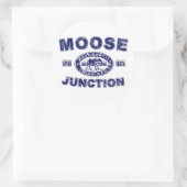 Moose-Junction-Distress-[ Ronde Sticker (Tas)