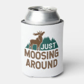 Moose Just Moosing Around Blikjeskoeler (Blikje Voorkant)
