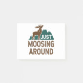 Moose Just Moosing Around Post-it® Notes (Voorkant)