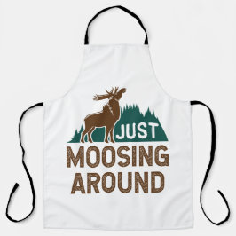 Moose Just Moosing Around Schort