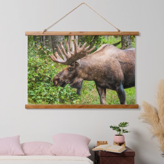 Moose | Keniaans schiereiland, Alaska Hangend Wandkleed (Slaapkamer)