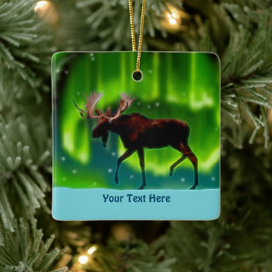 Moose Keramisch Ornament (Boom)