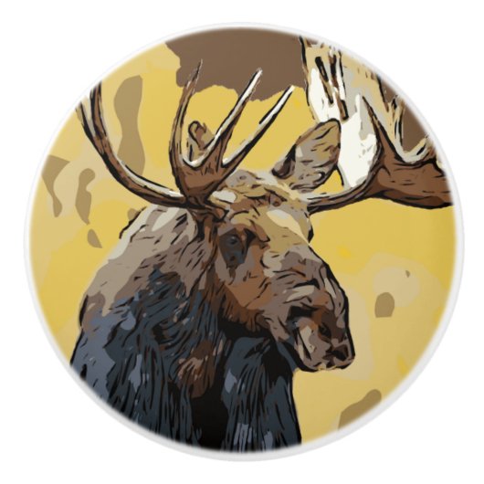 MOOSE KERAMISCHE KNOP (Voorkant)