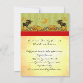 Moose kerst diner Uitnodiging & Partij Uitnodiging (Voorkant)