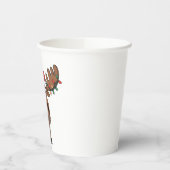 Moose Kerstboom Lights Funny Xmas Moose Lover Papieren Bekers (Links)