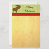 Moose Kerstmis Briefpapier (Voorkant)