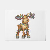 Moose Kerstmis Deurmat (Voorkant)