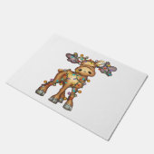 Moose Kerstmis Deurmat (Schuin)