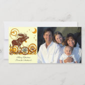 Moose Kerstmis Feestdagenkaart (Voorkant)