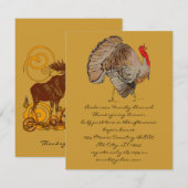 Moose Kerstmis Kaart (Voorkant / Achterkant)