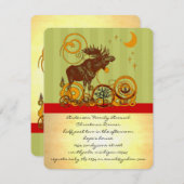 Moose Kerstmis Kaart (Voorkant / Achterkant)