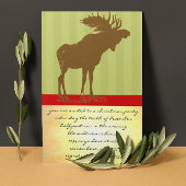 Moose Kerstmis Kaart