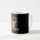Moose Kerstmis Koffiemok (Voorkant rechts)