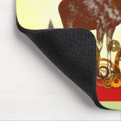 Moose Kerstmis Muismat (Hoek)