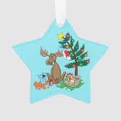 Moose kerstversiering ornament (voorkant)