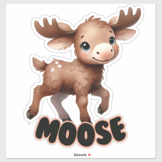 MOOSE - KINDERKAMER STICKER (Vel)