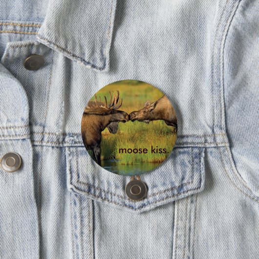 Moose Kiss Ronde Button 7,6 Cm (In situ)