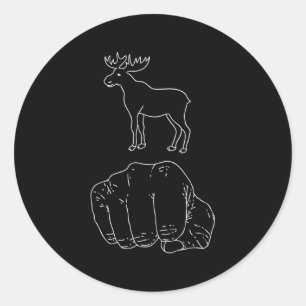 Moose Knuckles Ronde Sticker