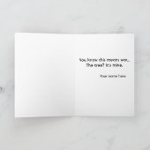 Moose knuffelen kitty kat kerst Wenskaart Feestdagen Kaart (Binnen)