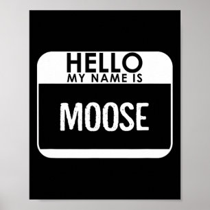 Moose kostuum plezier gemakkelijk halloween outfit poster
