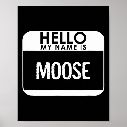 Moose kostuum plezier gemakkelijk halloween outfit poster (Voorkant)