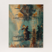  Moose Lake Cabin Herfst Foliage 16x20 Legpuzzel (Verticaal)