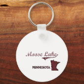 Moose Lake Minnesota City Classic Sleutelhanger (Voorkant)