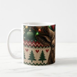 Moose lelijke kersttrui mok